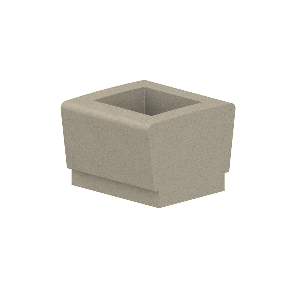 WS9033 Our Town Square Planter — Weatherstone — W20 White — digitally rendered color preview