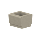 WS9033 Our Town Square Planter — Weatherstone — W20 White — digitally rendered color preview