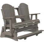 LuxCraft 5' Adirondack Balcony Glider (5APBAG) - 5APBAGCG 5' Adirondack Poly Balcony Glider (Coastal Gray)