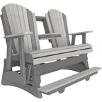 LuxCraft 5' Adirondack Balcony Glider (5APBAG) - 5APBAGDGS 5' Adirondack Balcony Glider (Dove Gray & Slate)