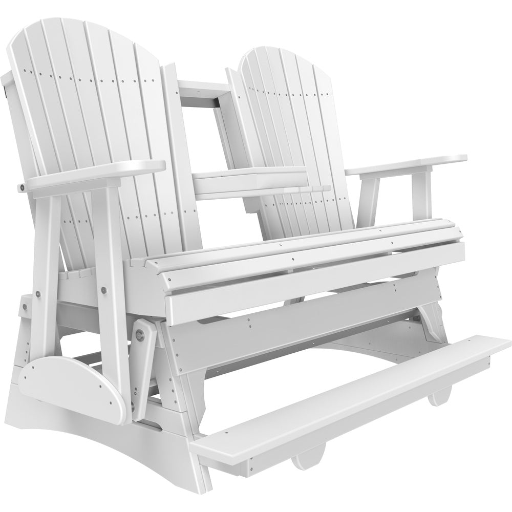 LuxCraft 5' Adirondack Balcony Glider (5APBAG) - 5APBAGW 5' Adirondack Balcony Glider (White)
