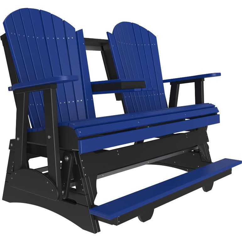 LuxCraft 5' Poly Adirondack Balcony Glider with Center Console
