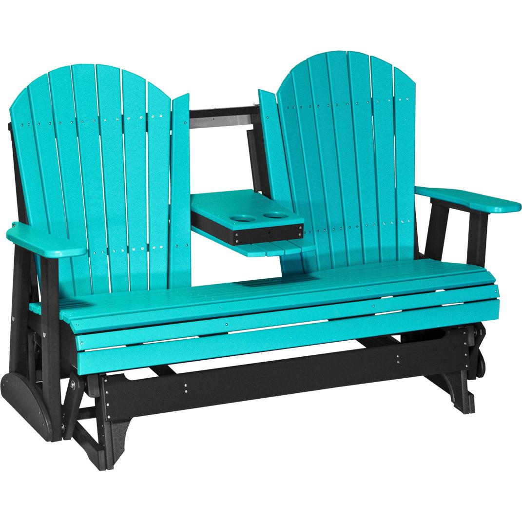 LuxCraft 5-Foot Poly Adirondack Glider
