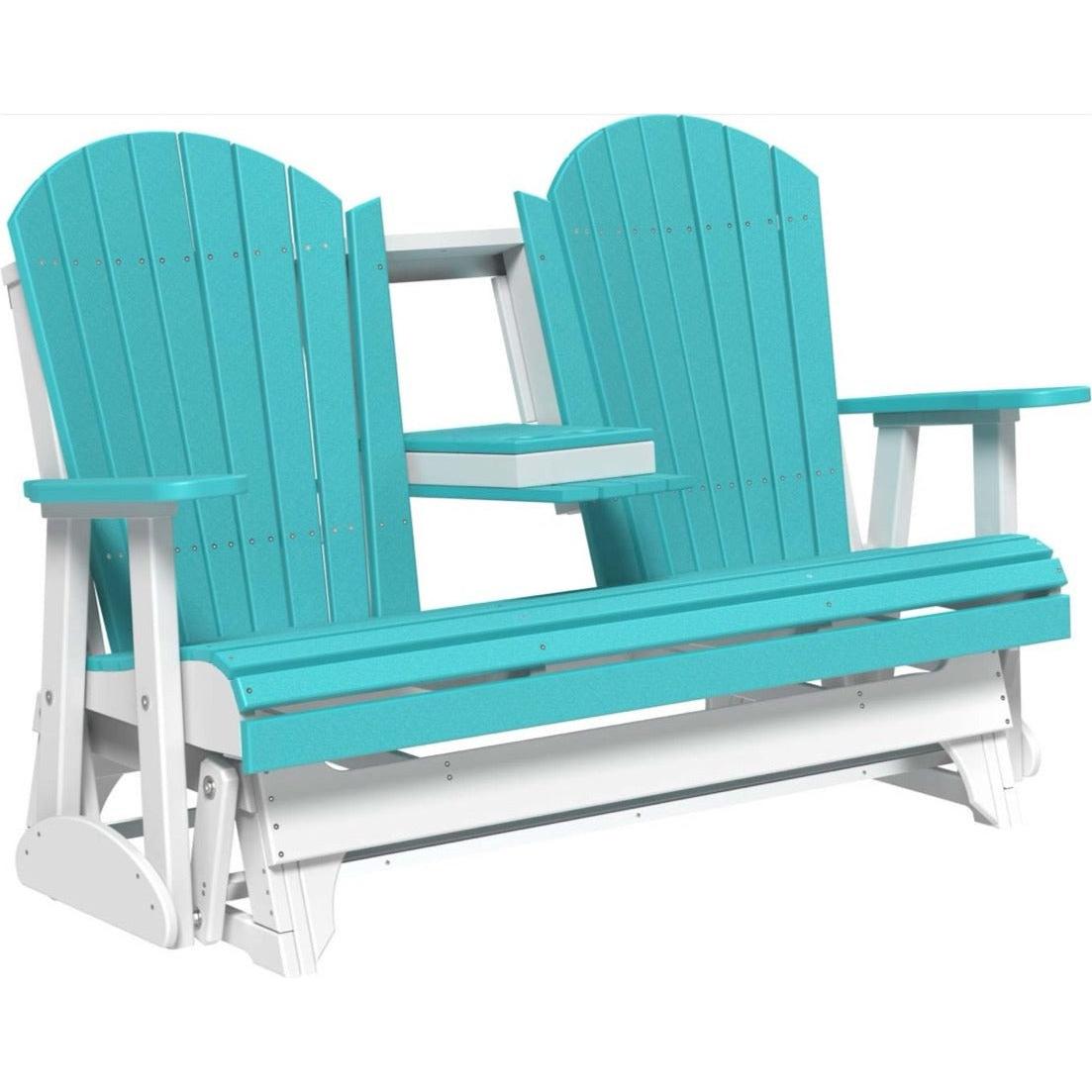 LuxCraft 5-Foot Poly Adirondack Glider