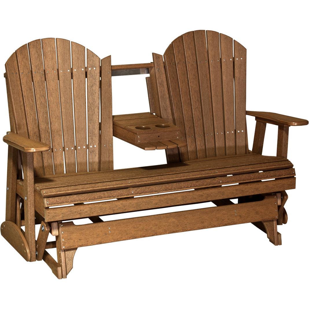 LuxCraft 5-Foot Poly Adirondack Glider