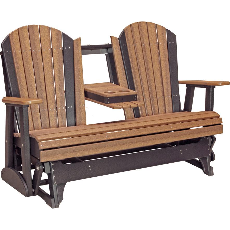 LuxCraft 5-Foot Poly Adirondack Glider