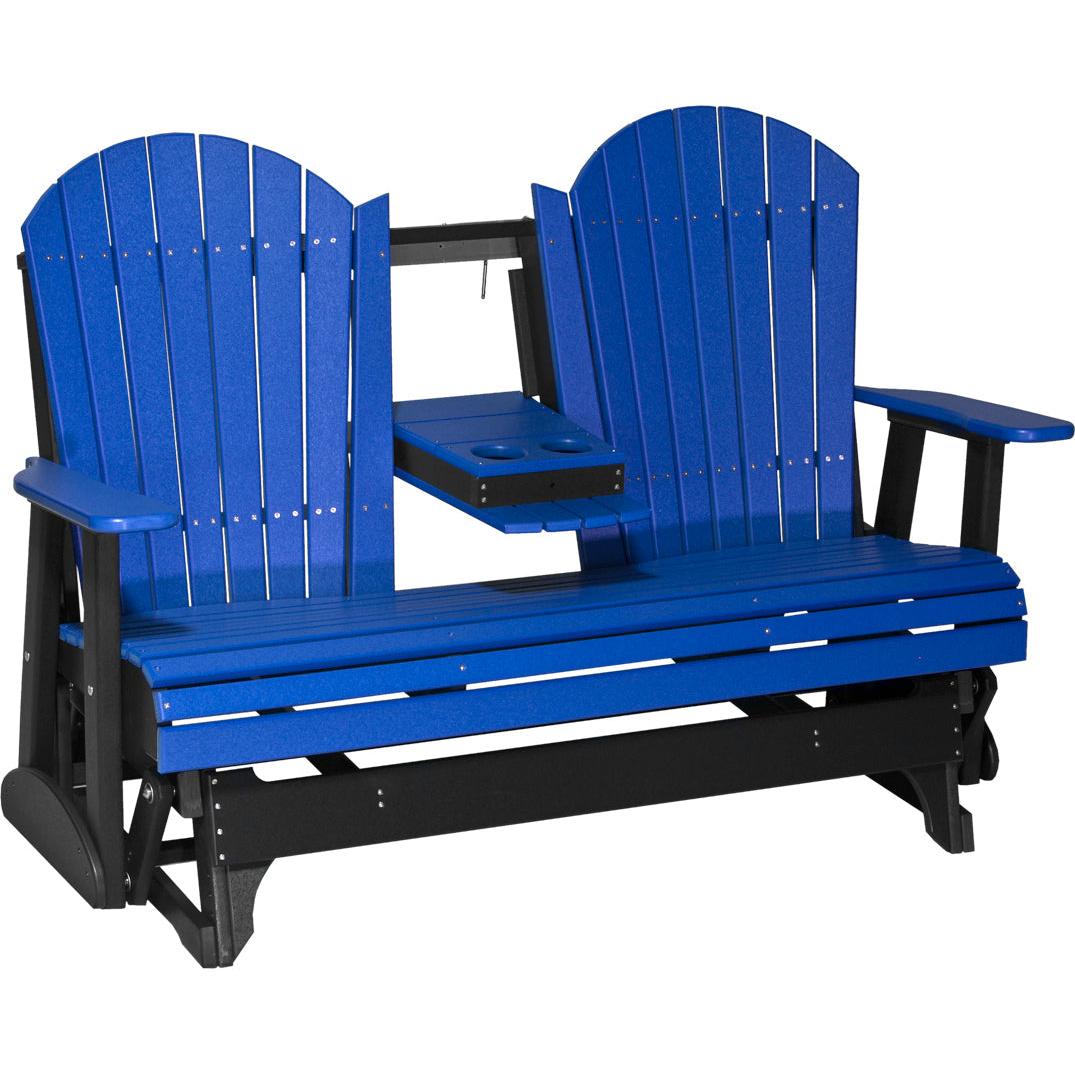 LuxCraft 5-Foot Poly Adirondack Glider
