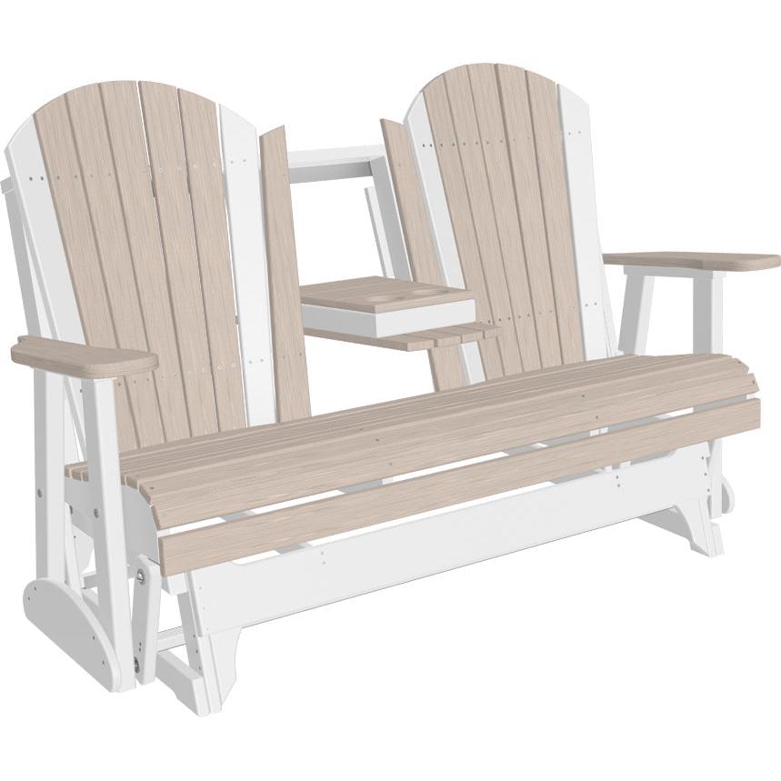 LuxCraft 5-Foot Poly Adirondack Glider