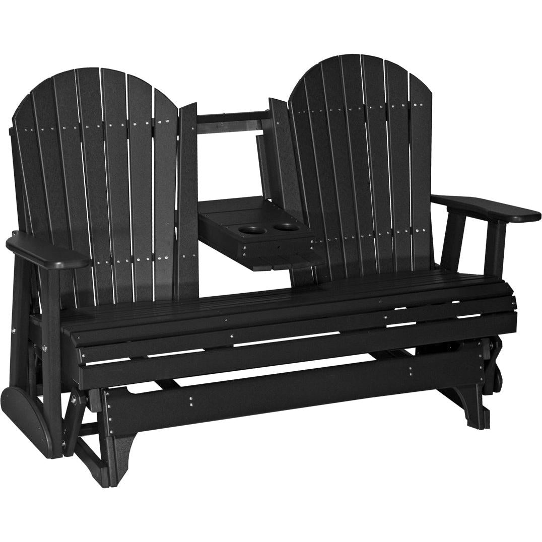 LuxCraft 5-Foot Poly Adirondack Glider