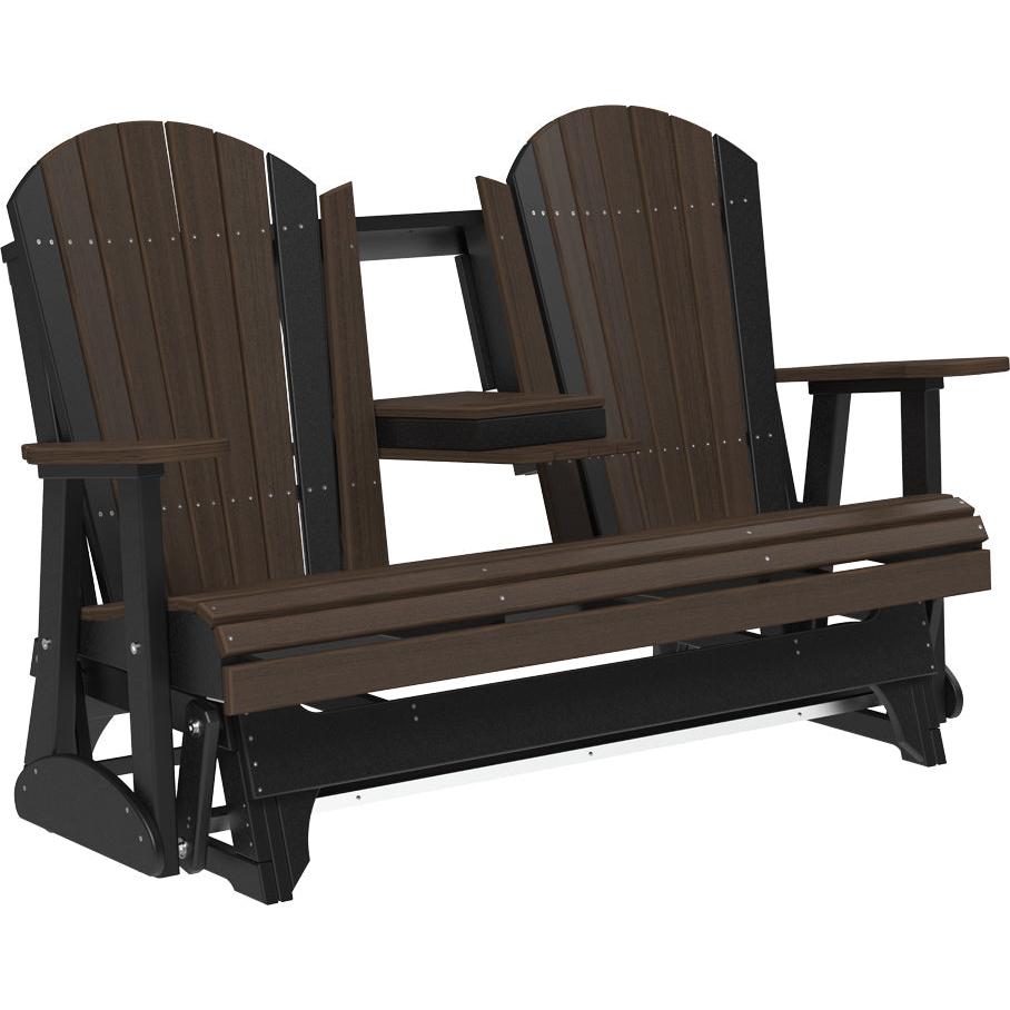 LuxCraft 5-Foot Poly Adirondack Glider