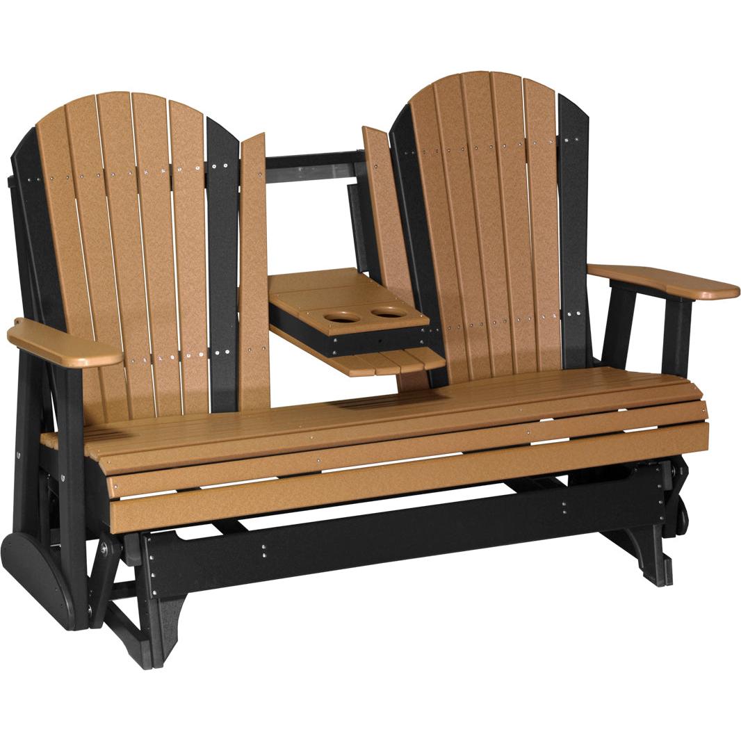 LuxCraft 5-Foot Poly Adirondack Glider