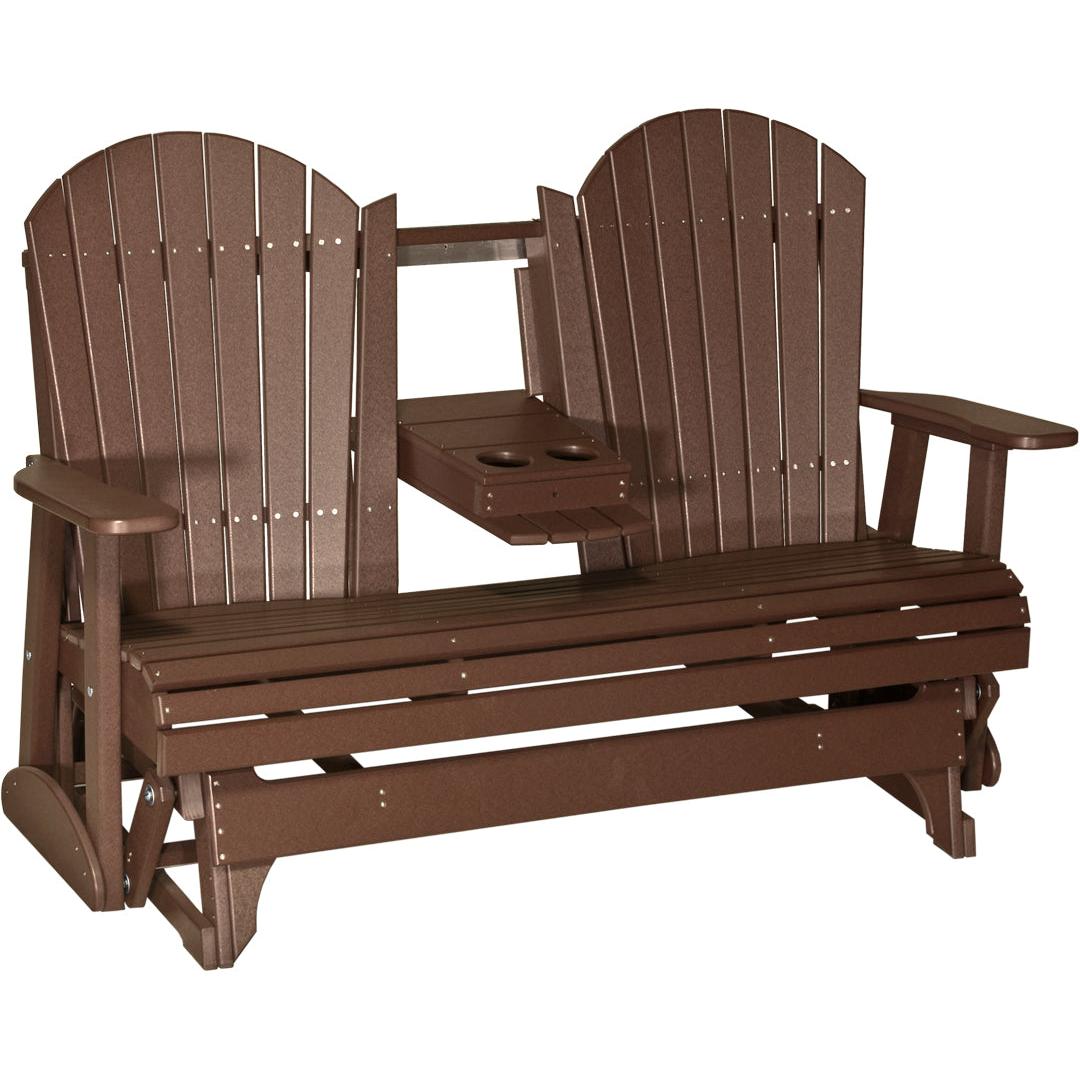 LuxCraft 5-Foot Poly Adirondack Glider