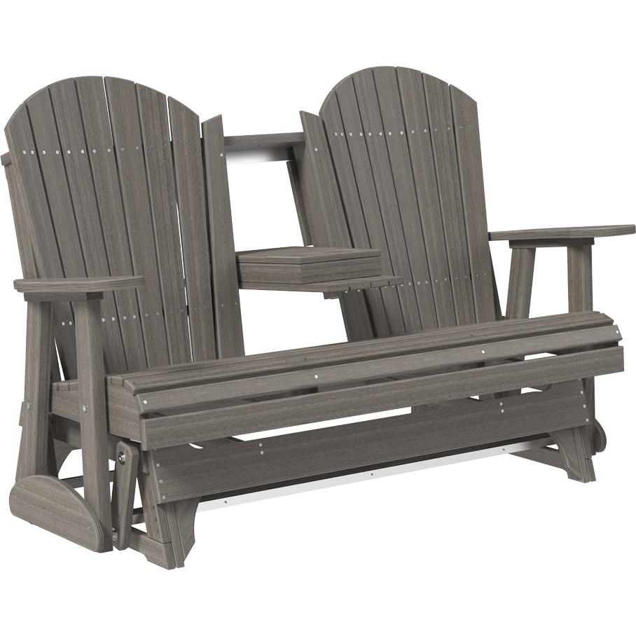 LuxCraft 5-Foot Poly Adirondack Glider