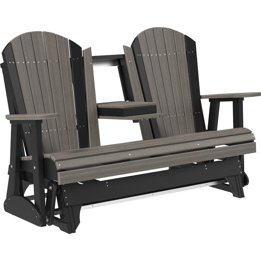 LuxCraft 5-Foot Poly Adirondack Glider