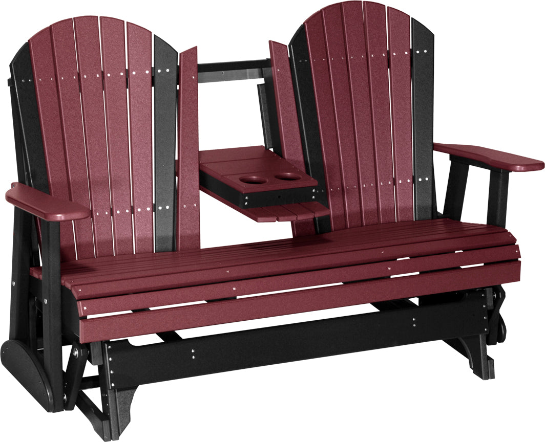 LuxCraft 5-Foot Poly Adirondack Glider