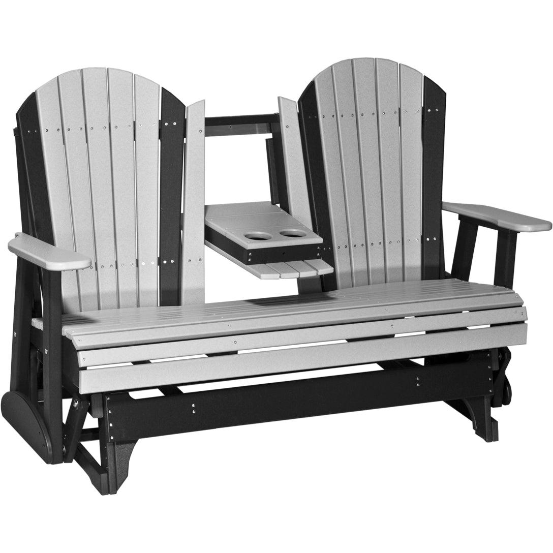 LuxCraft 5-Foot Poly Adirondack Glider