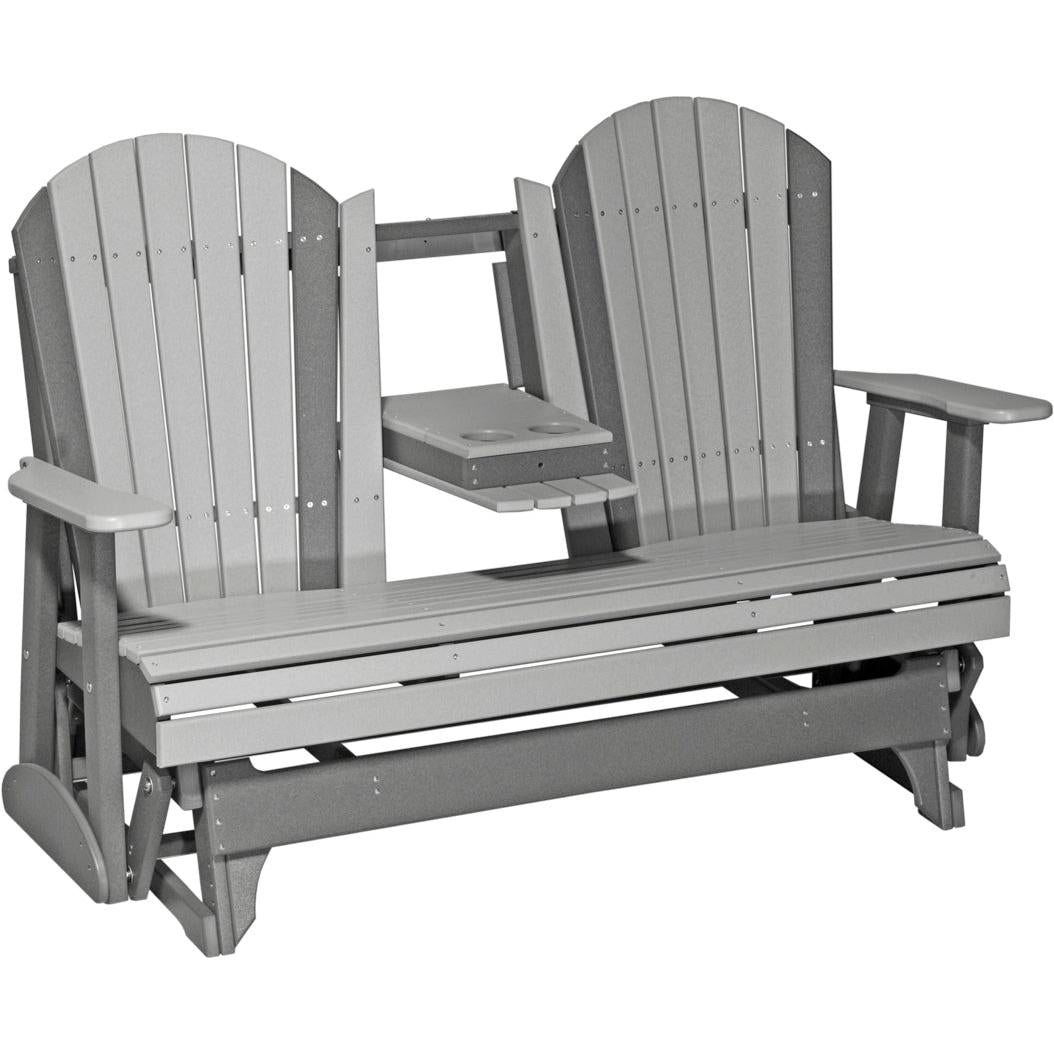 LuxCraft 5-Foot Poly Adirondack Glider