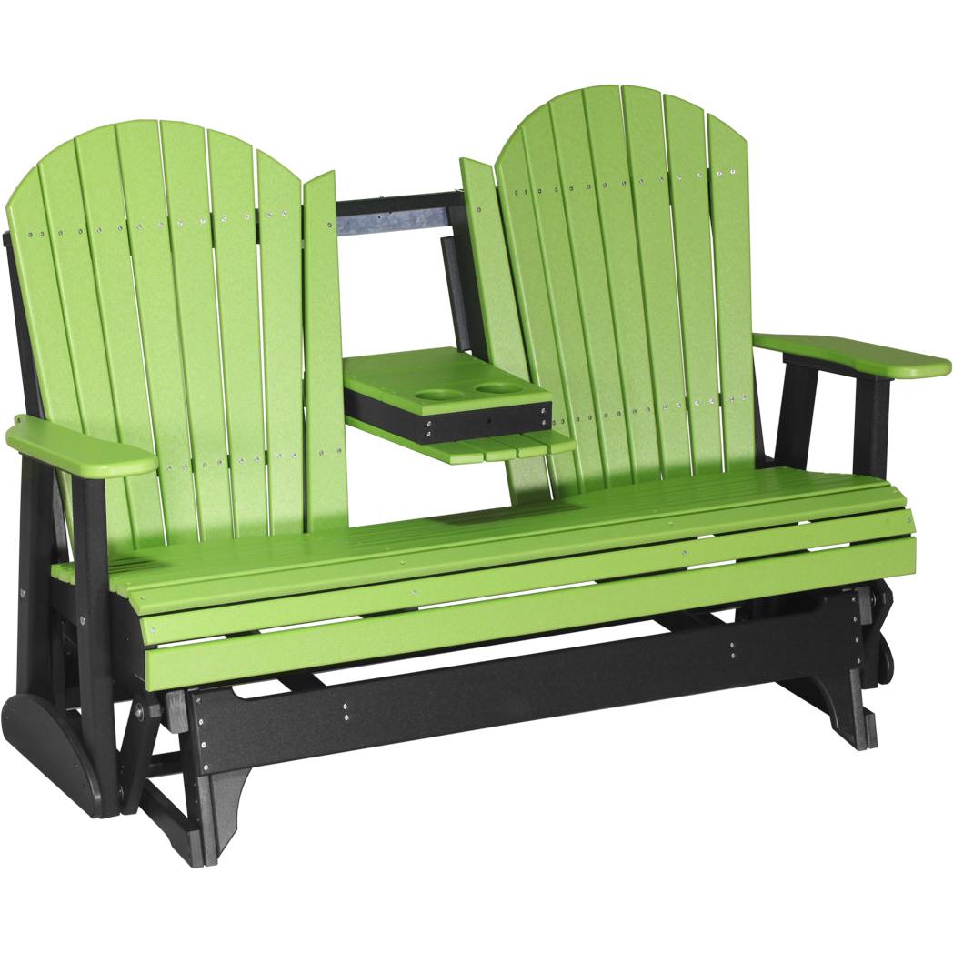 LuxCraft 5-Foot Poly Adirondack Glider