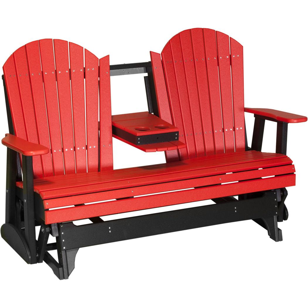 LuxCraft 5-Foot Poly Adirondack Glider