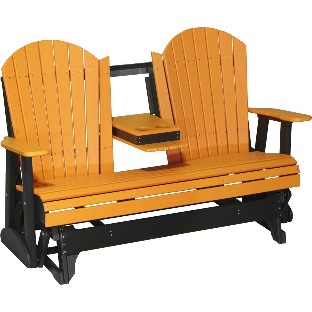 LuxCraft 5-Foot Poly Adirondack Glider
