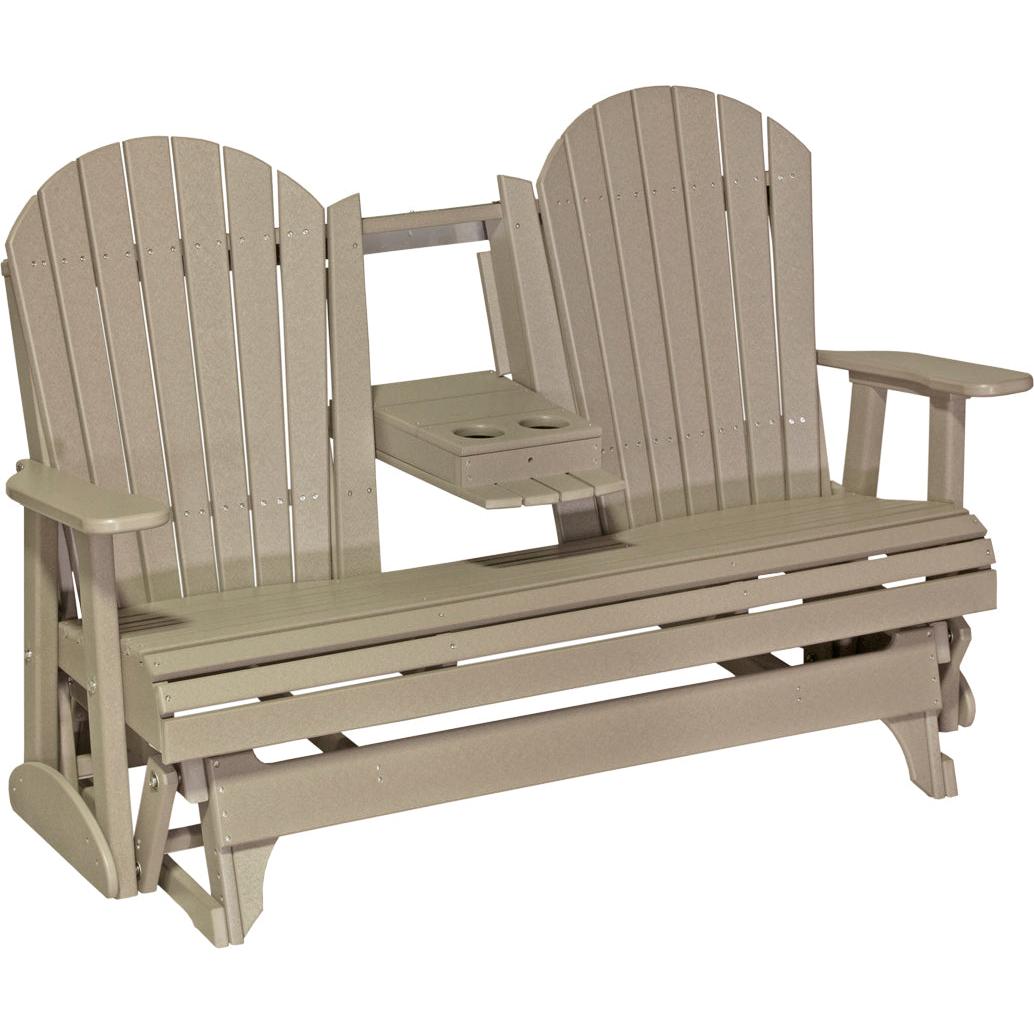 LuxCraft 5-Foot Poly Adirondack Glider