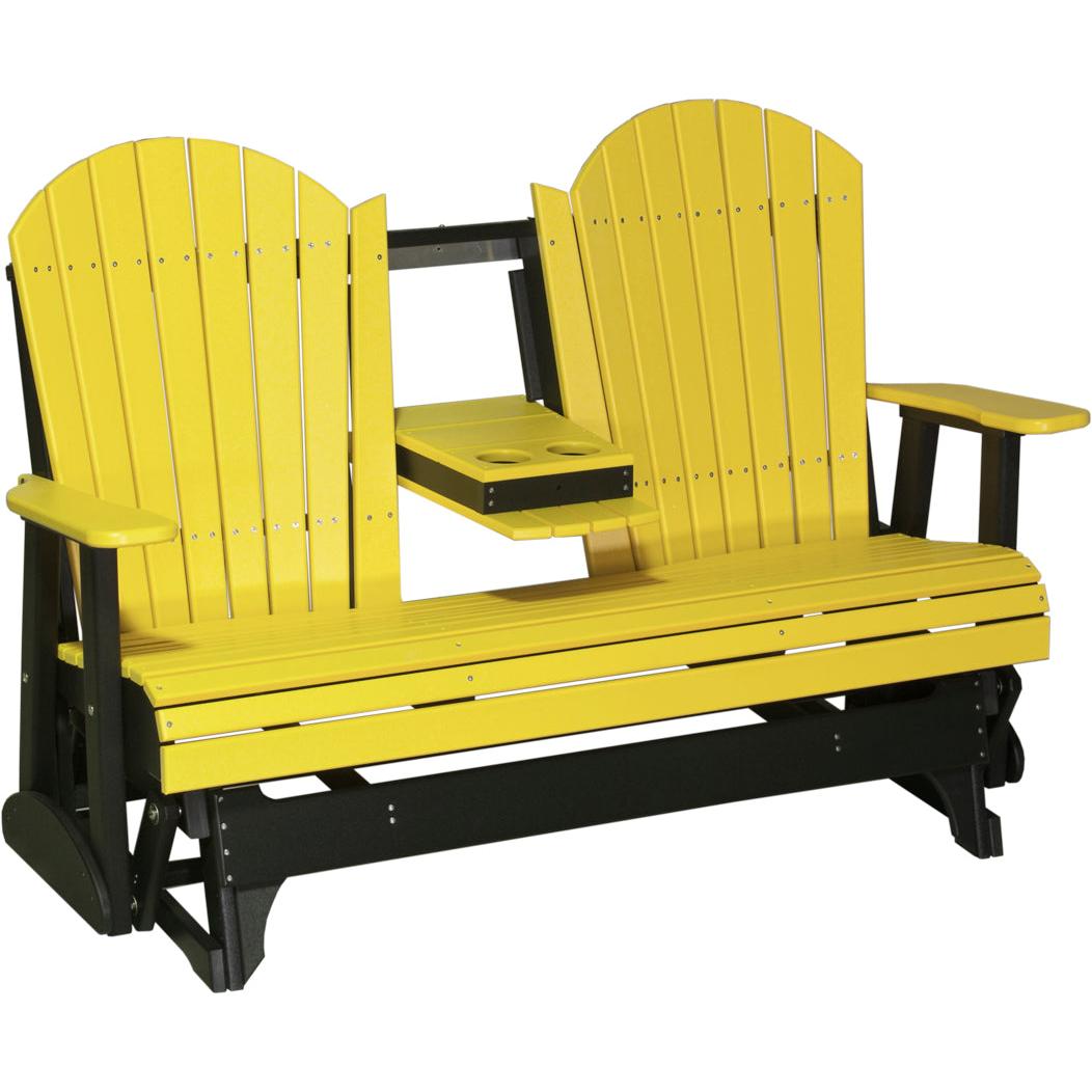 LuxCraft 5-Foot Poly Adirondack Glider