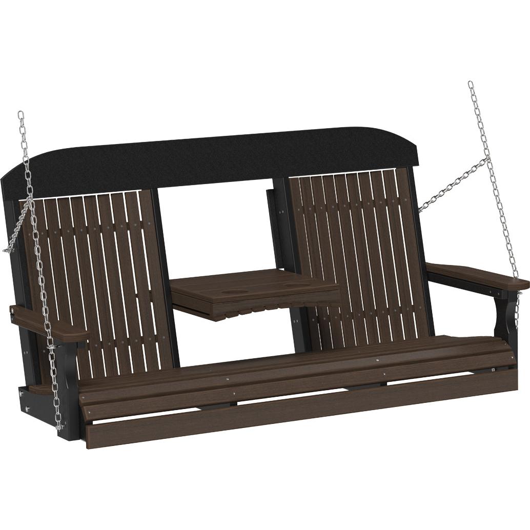 LuxCraft Classic 5' Triple Swing Highback No Assembly Required