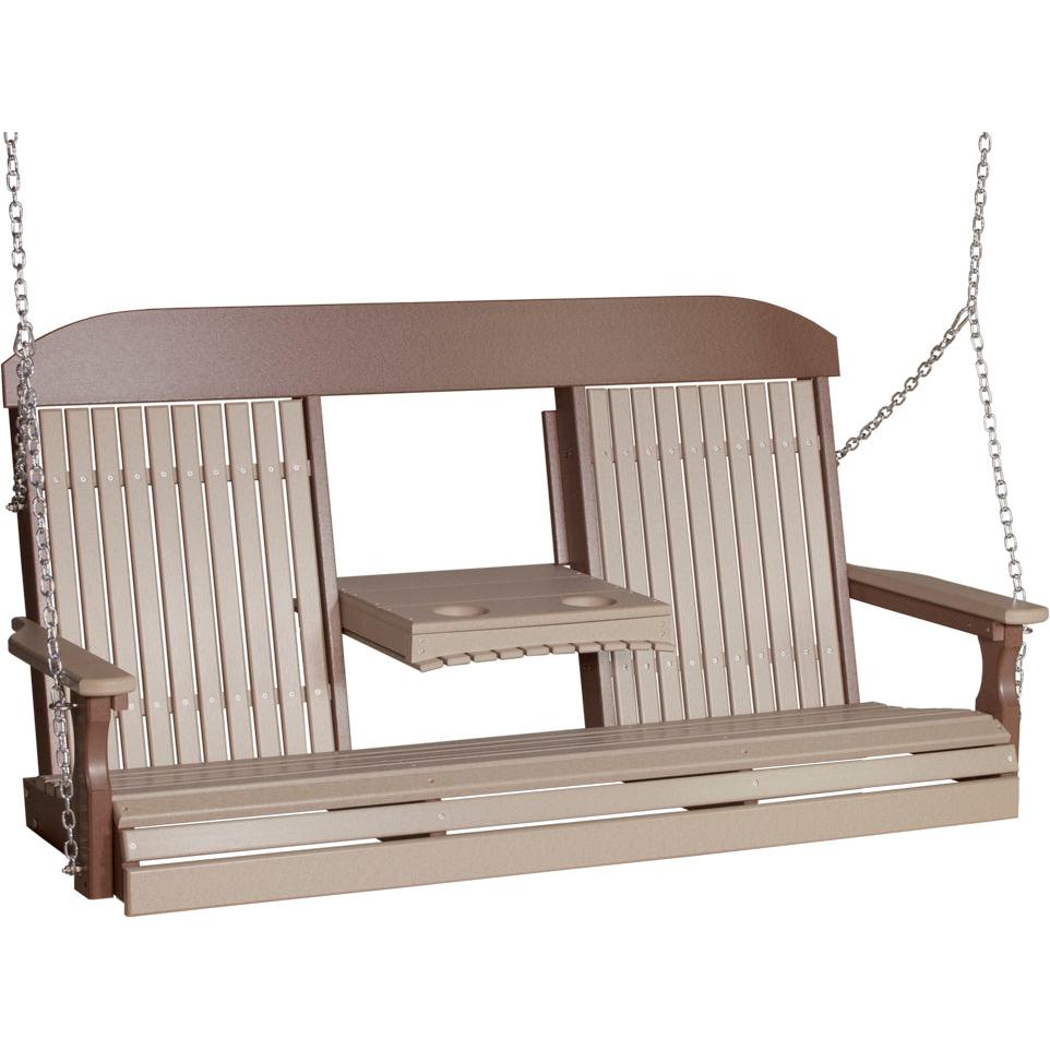 LuxCraft Classic 5' Triple Swing Highback No Assembly Required