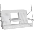 LuxCraft 5' Classic Swing (5CPS) - 5CPSW 5' Classic Poly Swing (White)