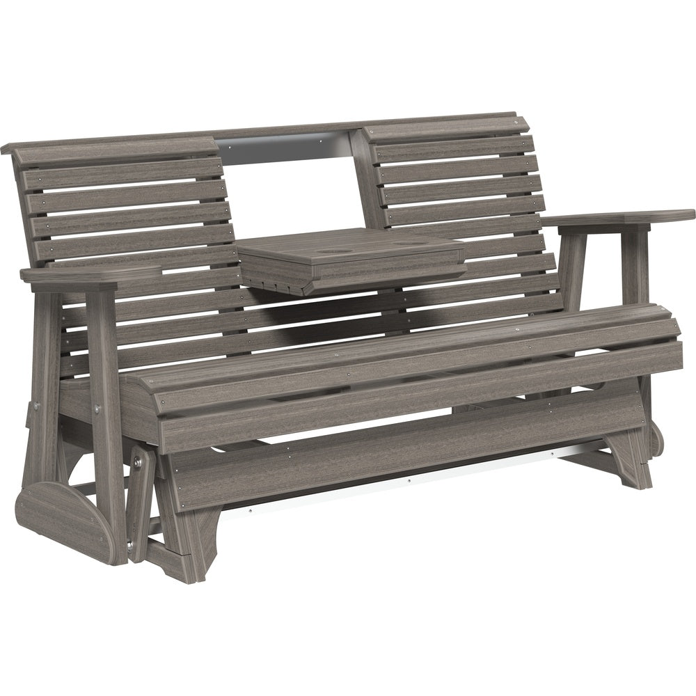 LuxCraft 5' Plain Glider (5PPG) - 5PPGCG 5' Plain Poly Glider (Coastal Gray)