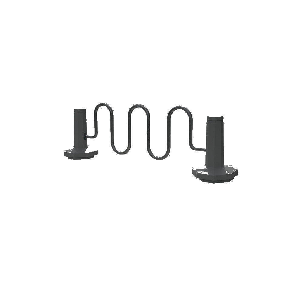TF7193 Bike Rack Bollard — Acid Wash — A38 Night — digitally rendered color preview