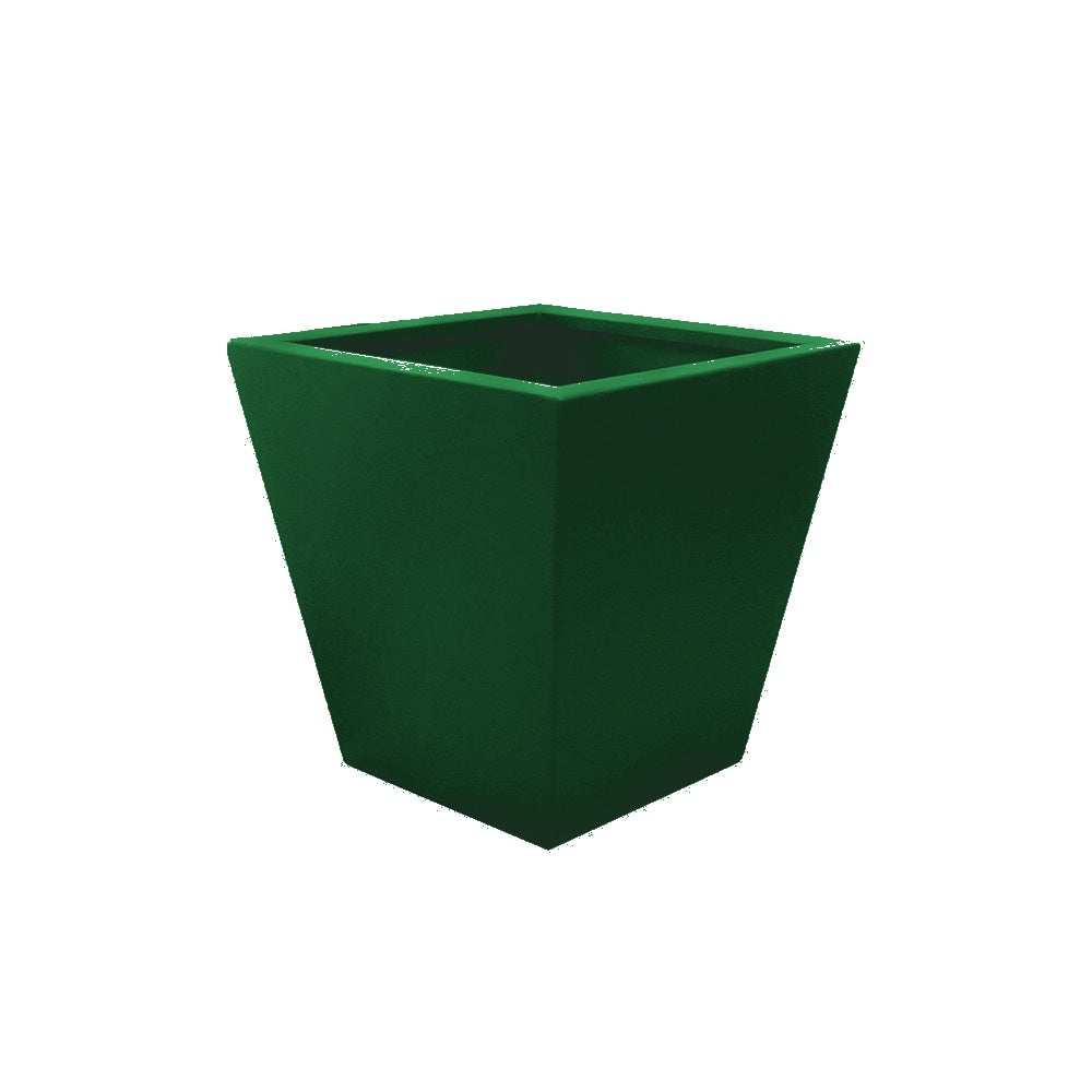 WS502 Executive Series Tapered Aluminum Planter — Metal Powder Coat — 69 Emerald — digitally rendered color preview