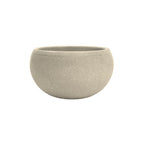 TF4353 Beltless Round Concrete Planter — Weatherstone — W20 White — digitally rendered color preview