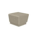 WS911 Our Town Square Bench End — Weatherstone — W20 White — digitally rendered color preview