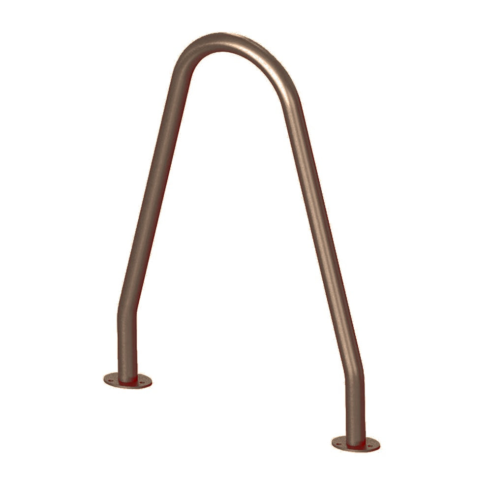 MF9026 Surface Mount Bola Bike Rack — Metal Powder Coat — S44 Putty — digitally rendered color preview