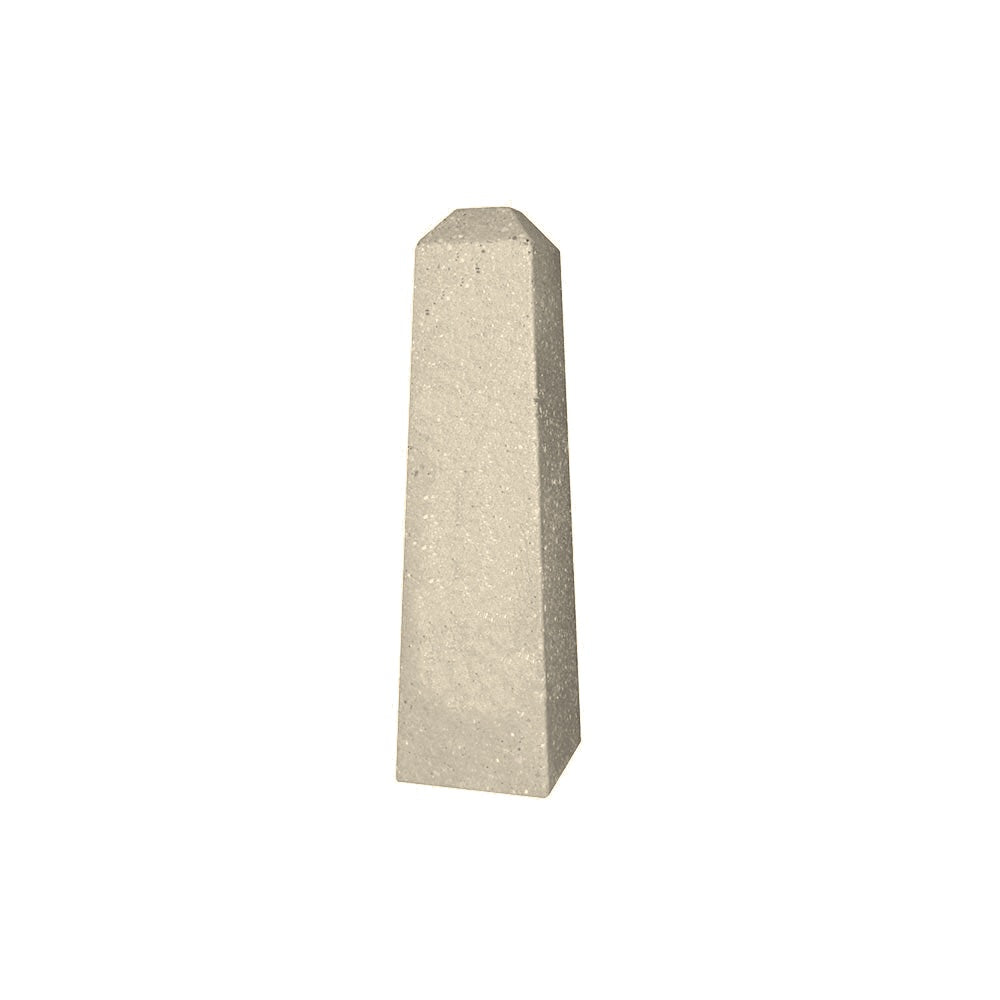 TF6035 Obelisk Concrete Bollard — Weatherstone — W20 White — digitally rendered color preview