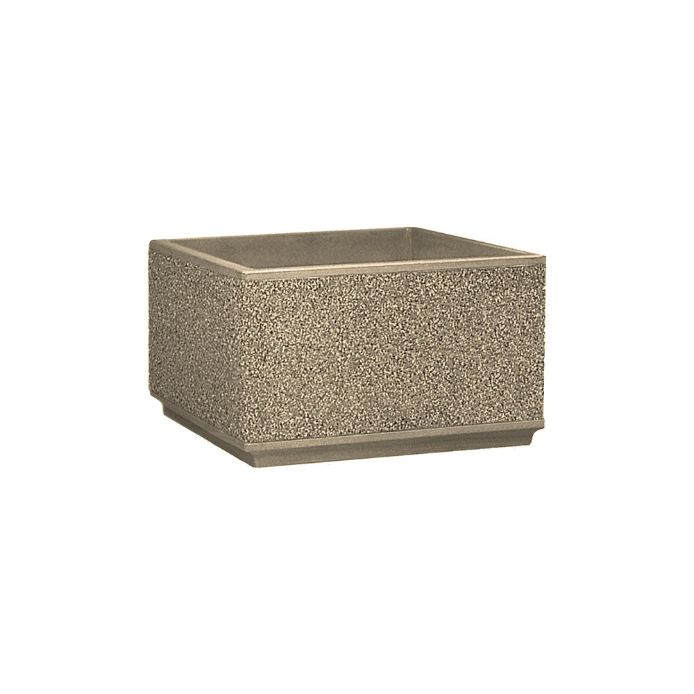 TF4200 Form Square Concrete Planter — Exposed — E20 White — digitally rendered color preview