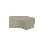 WS905 Our Town 45 Degree Curve Bench Corner — Weatherstone — W20 White — digitally rendered color preview