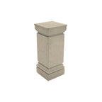 WS6123 Cartier Concrete Bollard — Weatherstone — W20 White — digitally rendered color preview