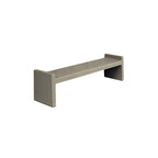 TF5025 Concrete Bench — Acid Wash — A20 White — digitally rendered color preview