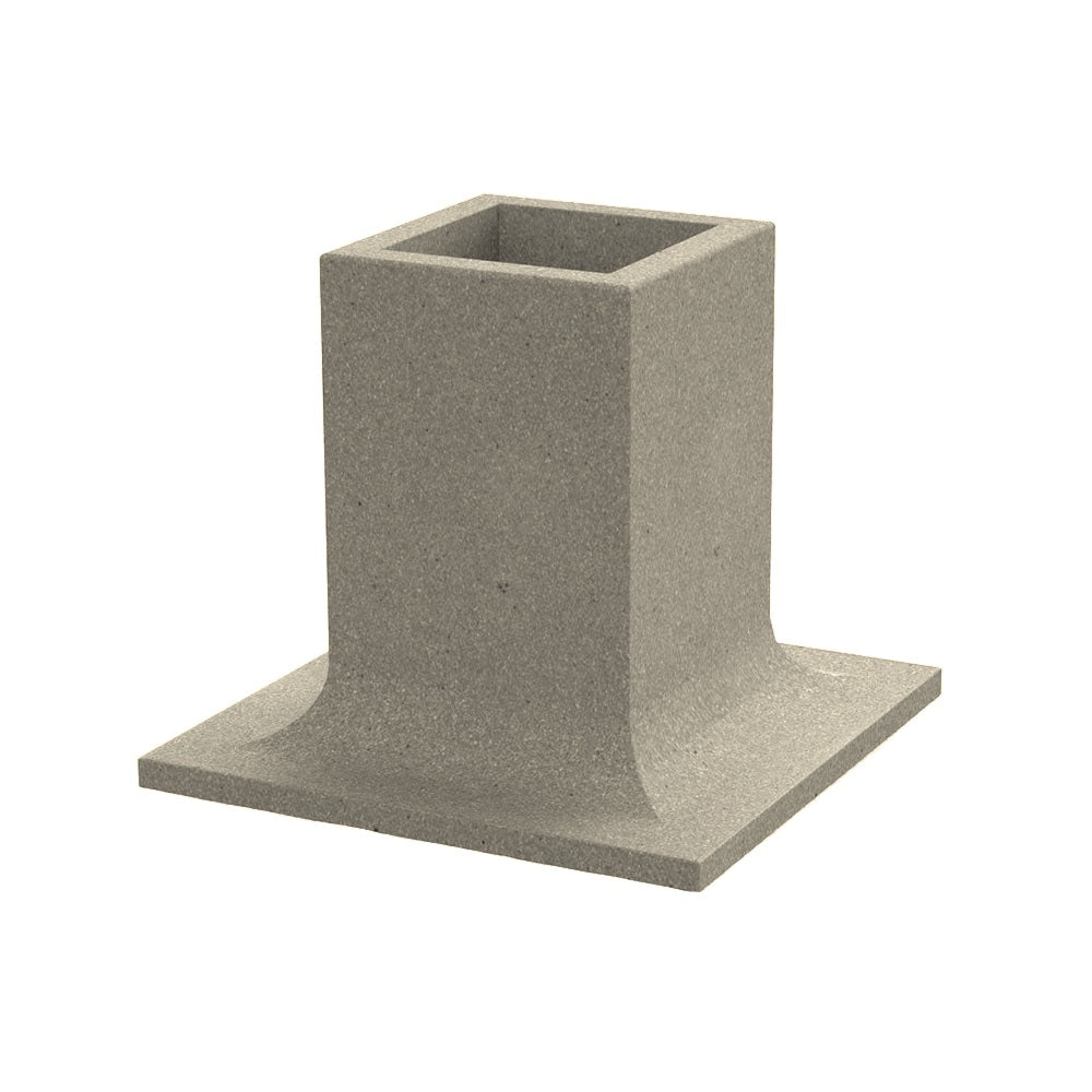 ZB.PU.01 Pop Up Concrete Planter — Acid Wash — A20 White — digitally rendered color preview