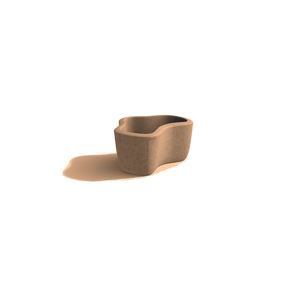 ZB.FI.05 Small Fiord Planter — Acid Wash — A22 Sand — digitally rendered color preview