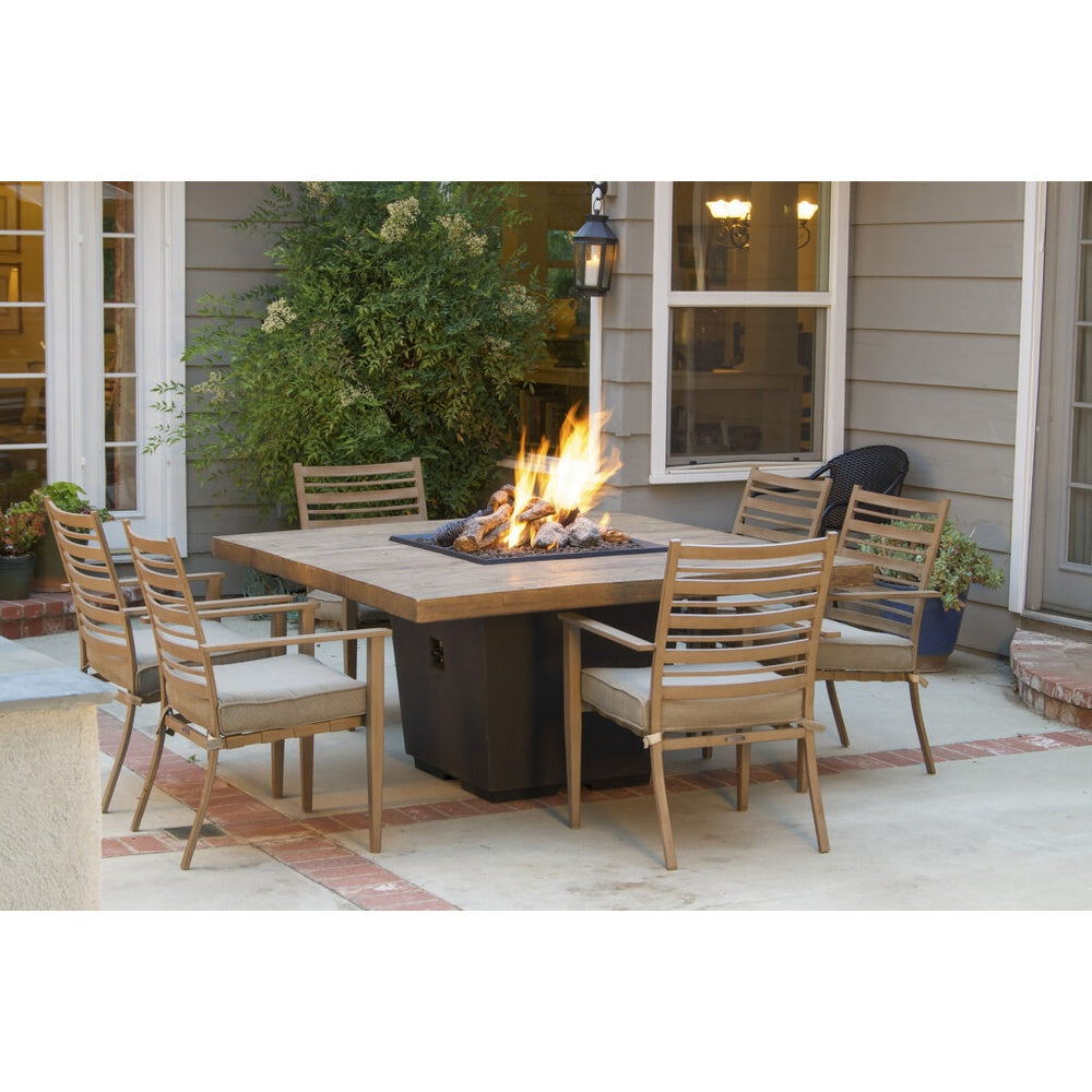 American Fyre Designs Cosmo Square Dining Firetable official manufacturer image
