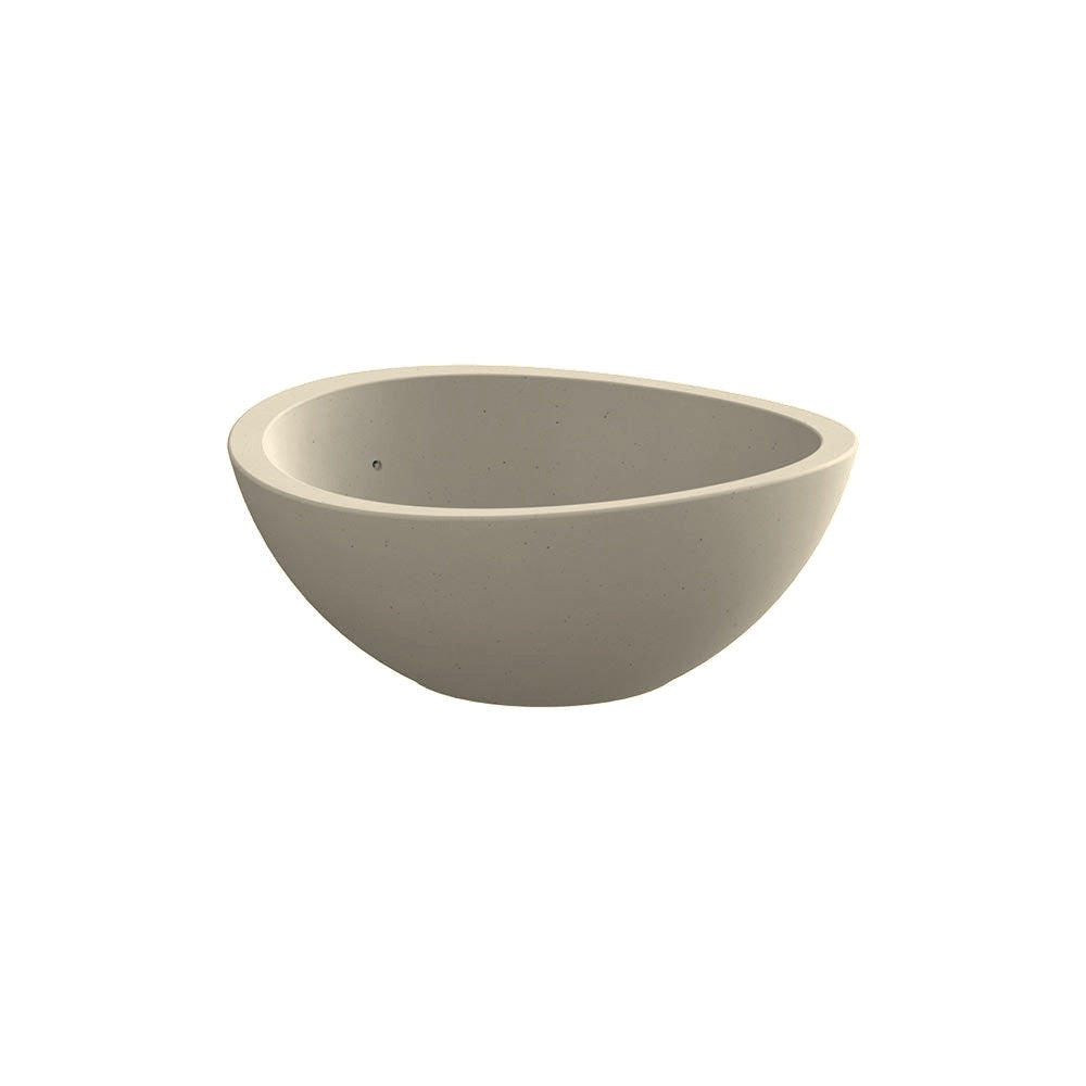 TF4002 Eclipse Concrete Planter — Weatherstone — W20 White — digitally rendered color preview