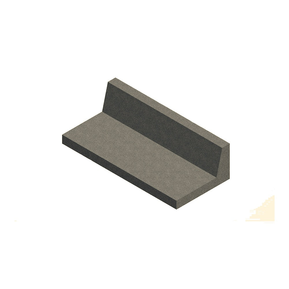 ZB.BB.05 Medium Seat with Backrest — Acid Wash — A20 White — digitally rendered color preview