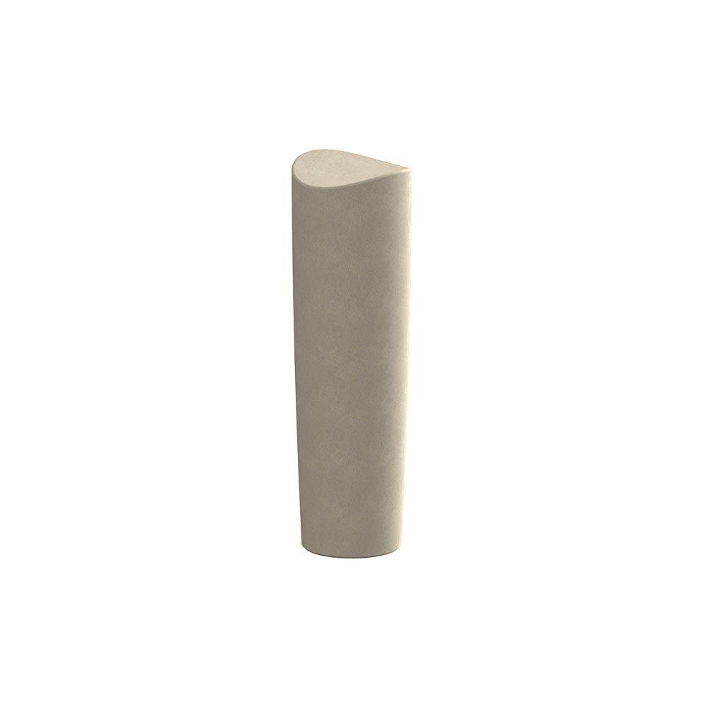 TF6047 Eclipse Concrete Bollard — Weatherstone — W20 White — digitally rendered color preview