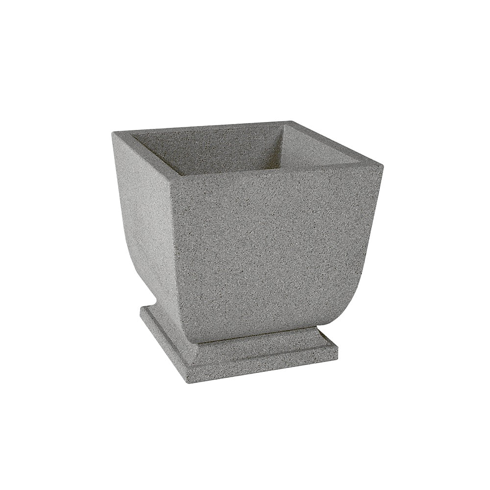 WS450 Square Concrete Planter — Weatherstone — W33 Misty Gray — digitally rendered color preview