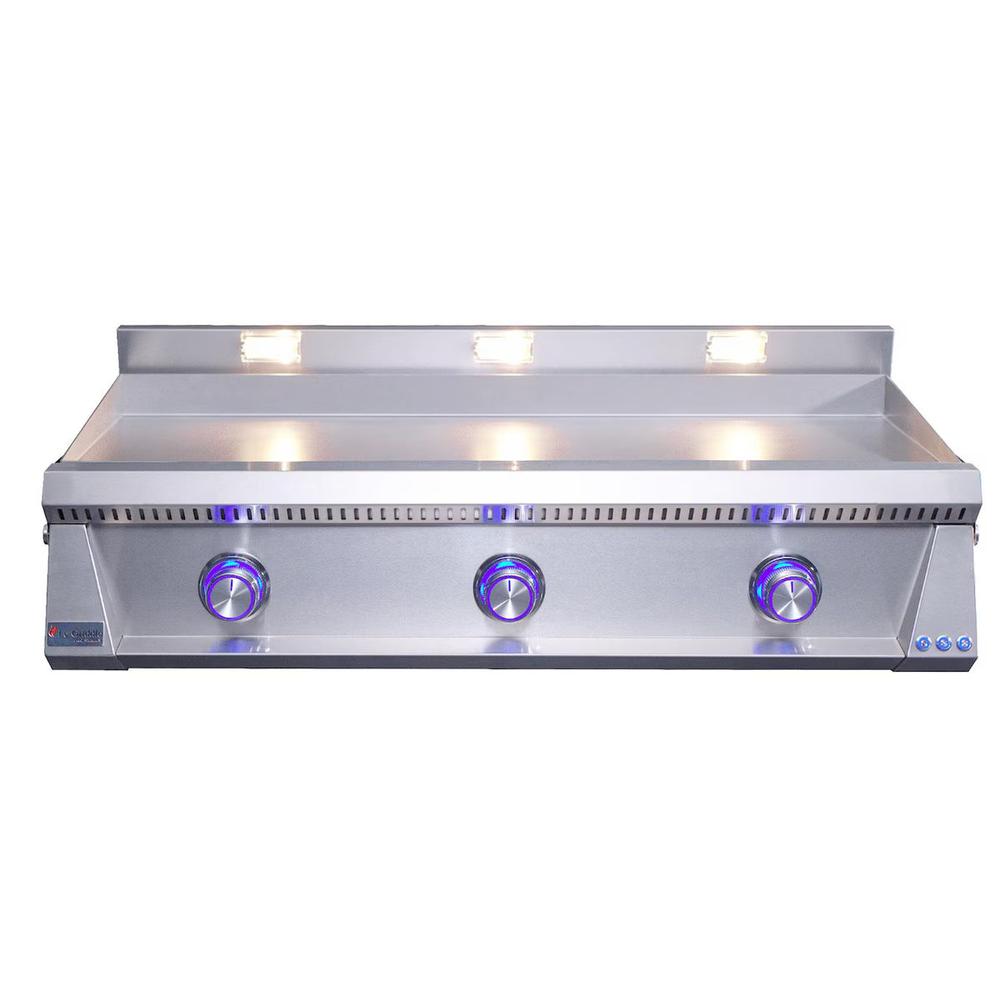 Le Griddle Pro Series 105 3 Burner Built-In 42in Natural Gas OML105P3