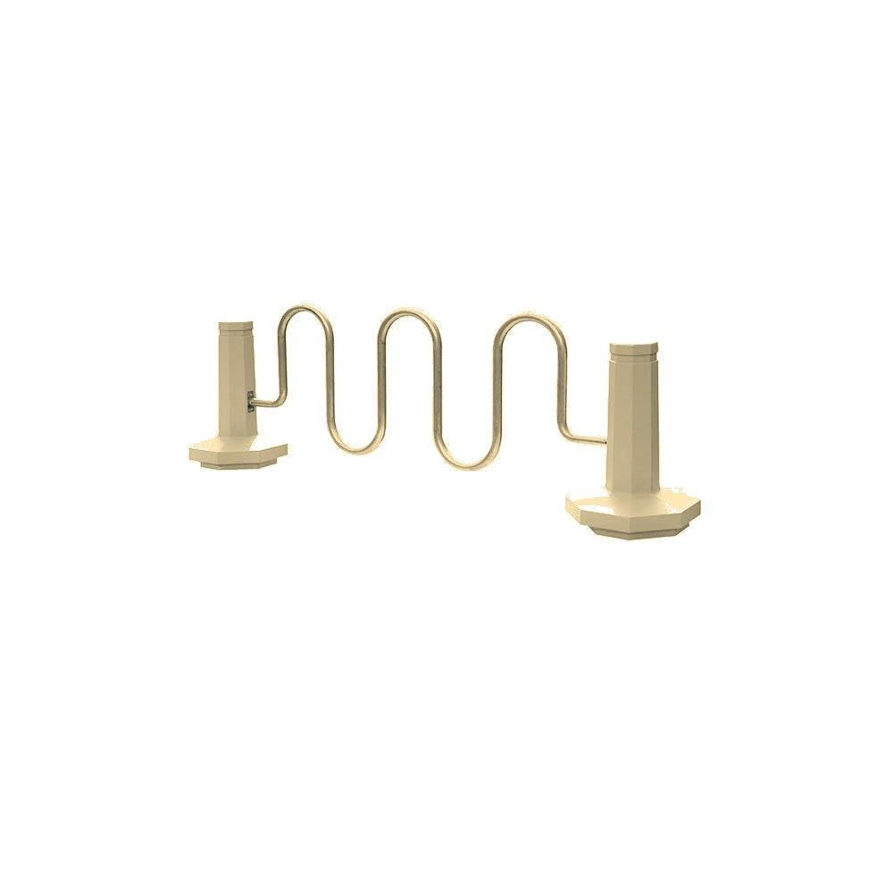 TF7193 Bike Rack Bollard — Metal Powder Coat — 7 Sand — digitally rendered color preview
