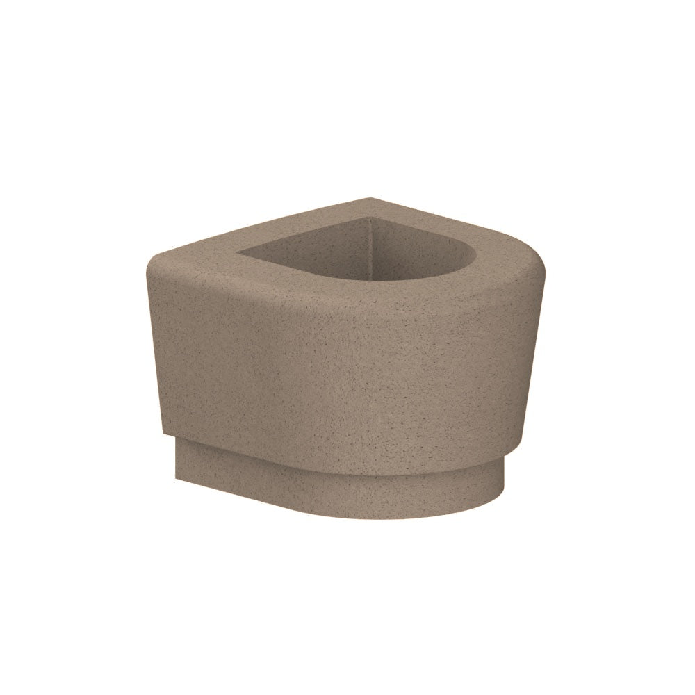 WS9073 Our Town Curve Planter end — Acid Wash — A21 Buff — digitally rendered color preview